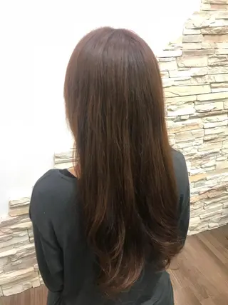 ロング カ ノのヘアスタイル