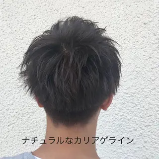 ショート カラー パーマ メンズ ニュアンスパーマ/ レイヤー/茶屋町のヘアスタイル