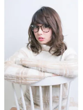 ミディアム カラー 笠谷 正之のヘアスタイル