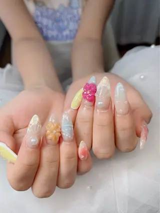 ネイル ハイネイル 自宅サロンのネイルデザイン
