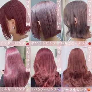ショート カラー 韓国艶カラー🇰🇷 DISCO💙のヘアスタイル