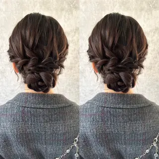 ロング ヘアアレンジ 羽エク指名No1✨️ シールエク🌙しぇるのヘアスタイル
