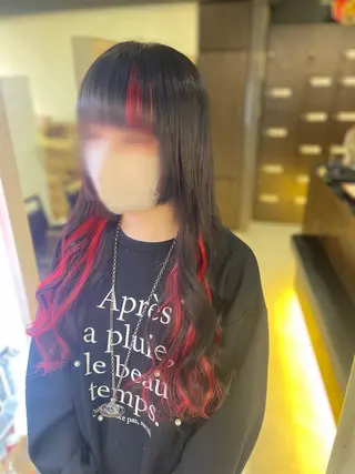 ロング 山口 万綾のヘアスタイル