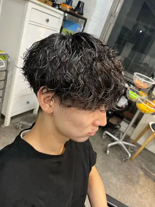 パーマ メンズ フェザーパーマ原宿 fifth 凜空のヘアスタイル