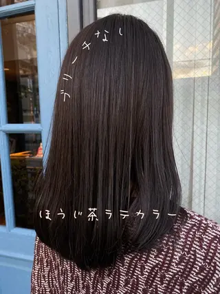 セミロング Agu.店長 SAKI WADAのヘアスタイル
