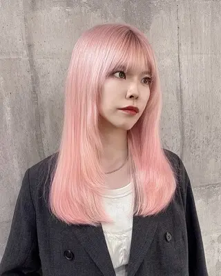 ロング カラー Ryoichi⛓️ 韓国ヘア/ハイトーンのヘアスタイル