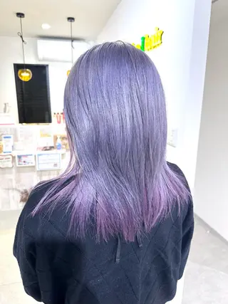 セミロング カラー 加藤 佑二のヘアスタイル