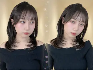 ミディアム 声優オタク美容師🎀 𝑹𝑰𝑵𝑶𝑵のヘアスタイル