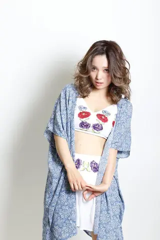 ミディアム セミロング ロング カラー パーマ カラー/髪質改善スペ シャリスト宮本 伸一のヘアスタイル