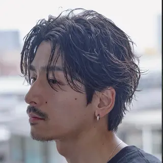 パーマ メンズ 夏果⭐︎fifth 天神 海外風パーマのヘアスタイル