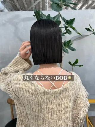 ショート カラー 切りっぱなしBOB 職人💜Anzuのヘアスタイル
