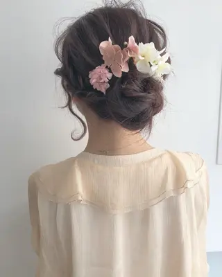 ミディアム ヘアアレンジ 柳澤 興輝のヘアスタイル