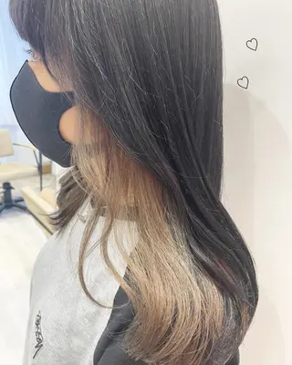 セミロング カラー 新宿駅近♡個室 ♡関口三都季🌜のヘアスタイル