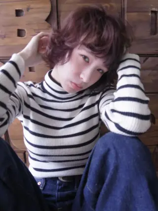 ショート カラー 北條 優輝のヘアスタイル