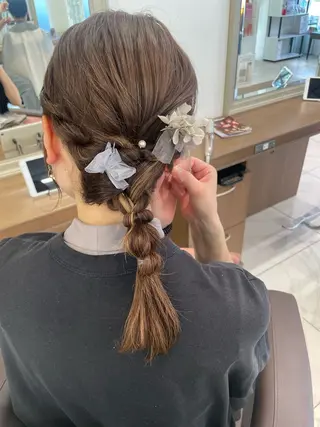 ヘアアレンジ 福島成美/髪質改善 縮毛矯正/カラーのヘアスタイル