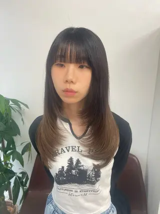 ロング luna ayane ／透明感カラーのヘアスタイル