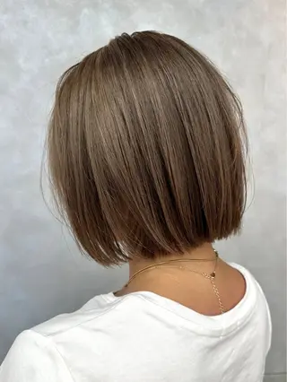 ショート 🫧ボブ/地毛風 縮毛矯正/千葉星那のヘアスタイル