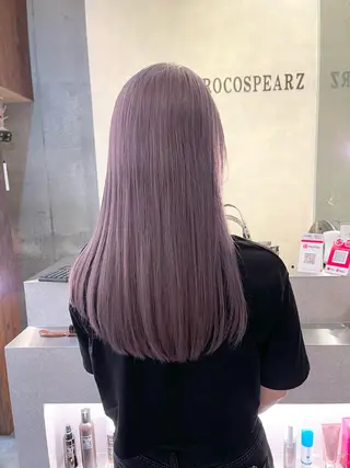 ロング 白髪ぼかし×デザイン 🕊️🫧ホウジョウのヘアスタイル
