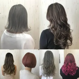 カラー セミロング ヘアカラー&縮毛矯正 STAR☆RIVERのヘアスタイル