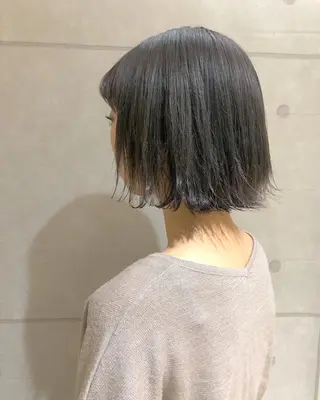 ショート カラー パーマ ヘアアレンジ マツエク・マツパ ハイトーン特化🤍 浦住のヘアスタイル