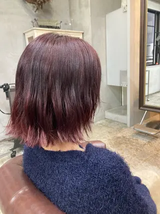 ミディアム カラー 新田龍之輔 →メンズ／派手髪のヘアスタイル