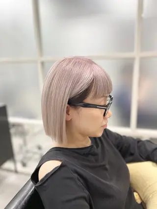 ミディアム カラー newi ナカノのヘアスタイル