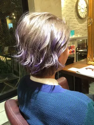 ショート カラー サロンドミルク 原宿のヘアスタイル