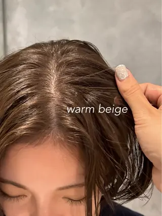 ミディアム カラー ヘアアレンジ 顔周りカット×透明感 カラー💫AINAのヘアスタイル