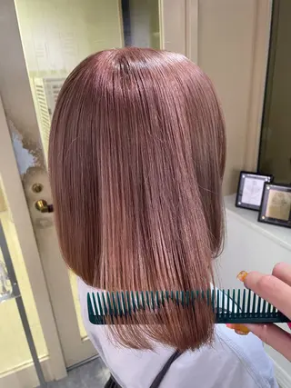 ミディアム ハイトーンカラーエク ステ🌺RENA🌺のヘアスタイル