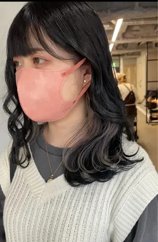 セミロング 新宿/韓国ヘア/ 髪質改善ストレートのヘアスタイル