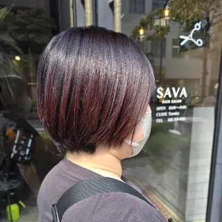 ショート カラー ハヤシ マユ ✂ 府中美容室のヘアスタイル