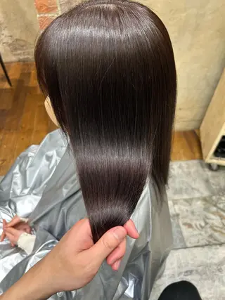 セミロング カラー パーマ 新宿✨顔周りカット 韓国ヘア/坂本亜裟海のヘアスタイル