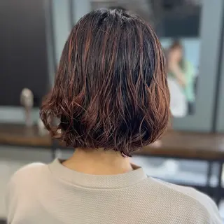 ミディアム 💘札幌クロスパーマ 髪質改善💘rinaのヘアスタイル
