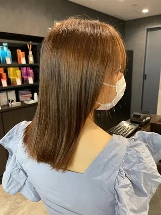 ミディアム 似合わせカットNo 1/横浜美容師のヘアスタイル