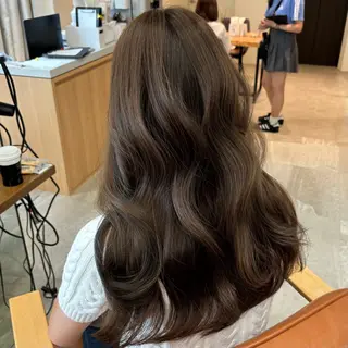 ミディアム 結べるレイヤーカット /カラー/あさかのヘアスタイル