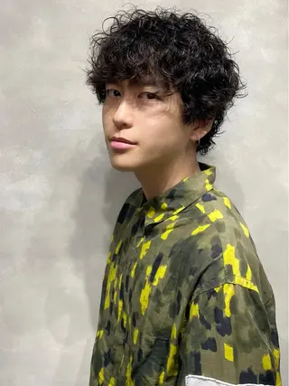 パーマ メンズ 半個室メンズ カット🥕羽鳥淳妃のヘアスタイル