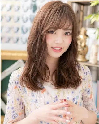 セミロング 中野 雄介のヘアスタイル