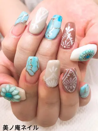 ネイル 美ノ庵ネイルサロン メトロポリタン前店のネイルデザイン