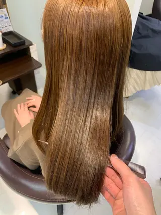 ロング カラー パーマ ヘアアレンジ メンズ キッズ ネイル マツエク・マツパ M字・前髪割れ 改善メンズ特化/栢沼のヘアスタイル