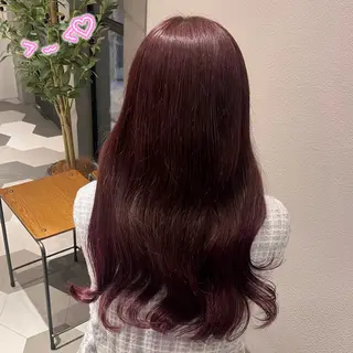 ロング カラー 顔周り/ガーリー /ヘアメ/あつはのヘアスタイル