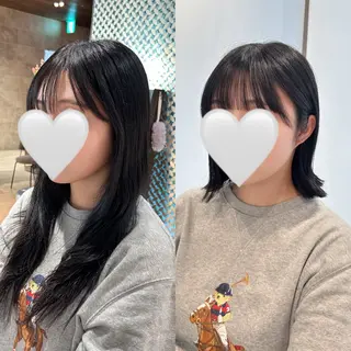 セミロング カラー 髙木美緒🌿 レイヤー/アレンジのヘアスタイル