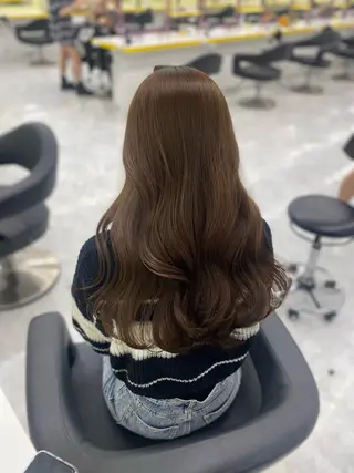 セミロング カラー パーマ ヘアアレンジ メンズ キッズ 💖横浜ブリーチなし 💖MIHOのヘアスタイル