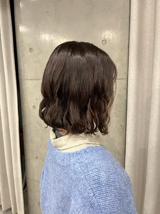 ショート パーマ ロングパーマ木村 ボブパーマのヘアスタイル