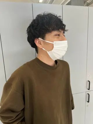 ショート パーマ 村山 豪歩のヘアスタイル