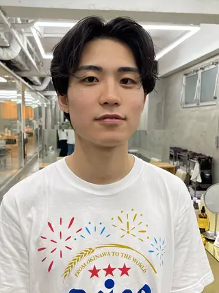 メンズ メンズカット パーマ[佐橋]のヘアスタイル