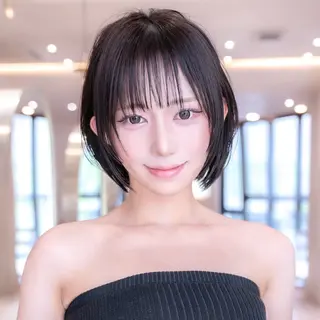 ミディアム カラー 田中航平/渋谷ボブ/ レイヤーボブのヘアスタイル