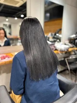 ロング カラー NANAMI🩵 大人可愛い韓国ヘアのヘアスタイル