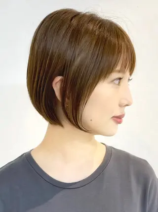 ショート カラー 当日予約🆗ショート /ハイライト/松本のヘアスタイル
