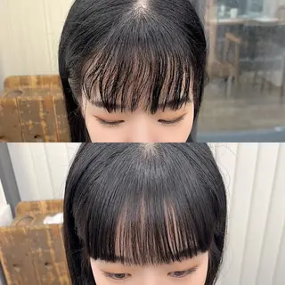 ミディアム カラー パーマ ヘアアレンジ メンズ キッズ ネイル マツエク・マツパ アイブロウ レイヤーカット／顔周 りカット/縮毛矯正のヘアスタイル