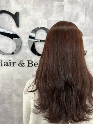 ロング 岡田 麗華のヘアスタイル